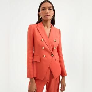 Veronica Beard Miller Stretch-Linen Dickey Jacket 4